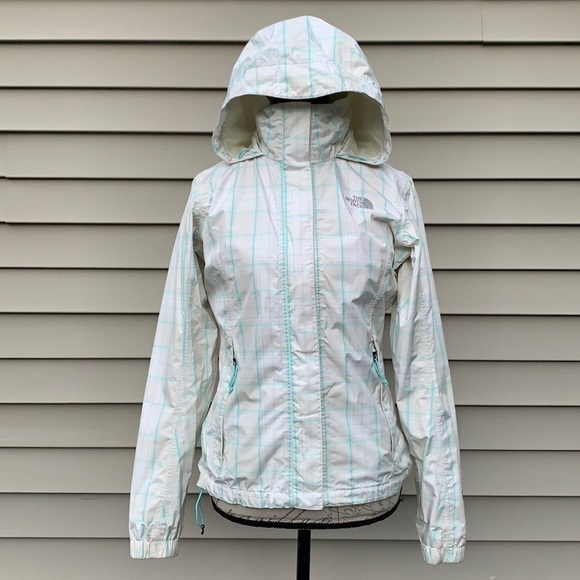 The NORTH FACE Hyvent Plaid Waterproof Rain Jacket - Picture 1 of 16
